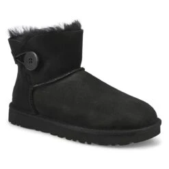 UGG Women's Mini Bailey Button II Boot - Blac