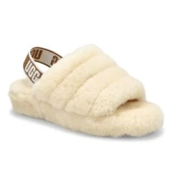 UGG Women's Fluff Yeah Sheepskin Slipper - Bl -Shoe Series Store 1095119 NAT XXX 1