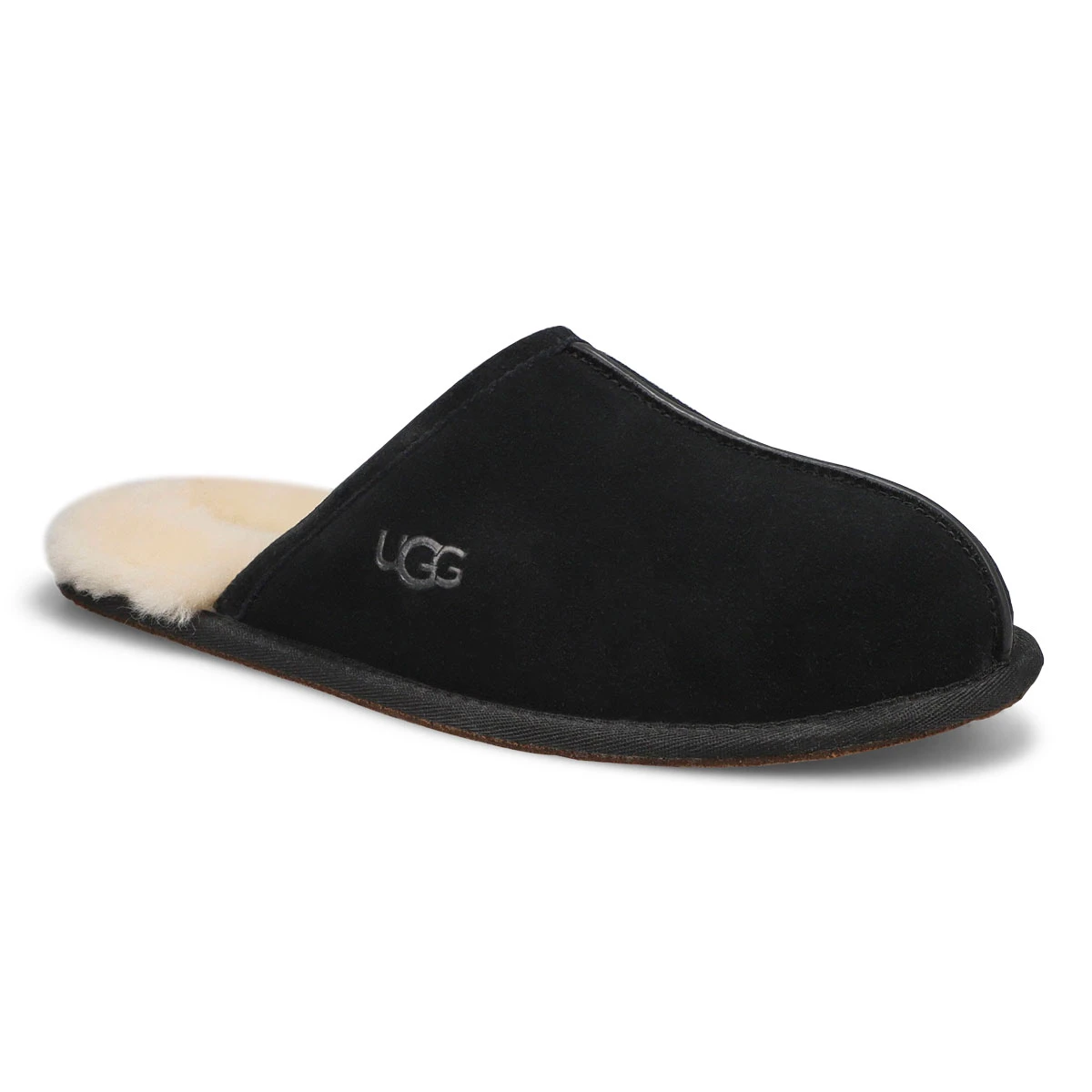 UGG Men's Scuff Logo Slipper - Black 4 UGG Men's Scuff Logo Slipper - Black - Image 2