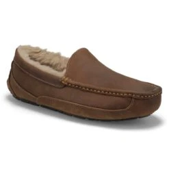 UGG Men's Ascot Sheepskin Slipper - Black -Shoe Series Store 1103889 TAN XXX
