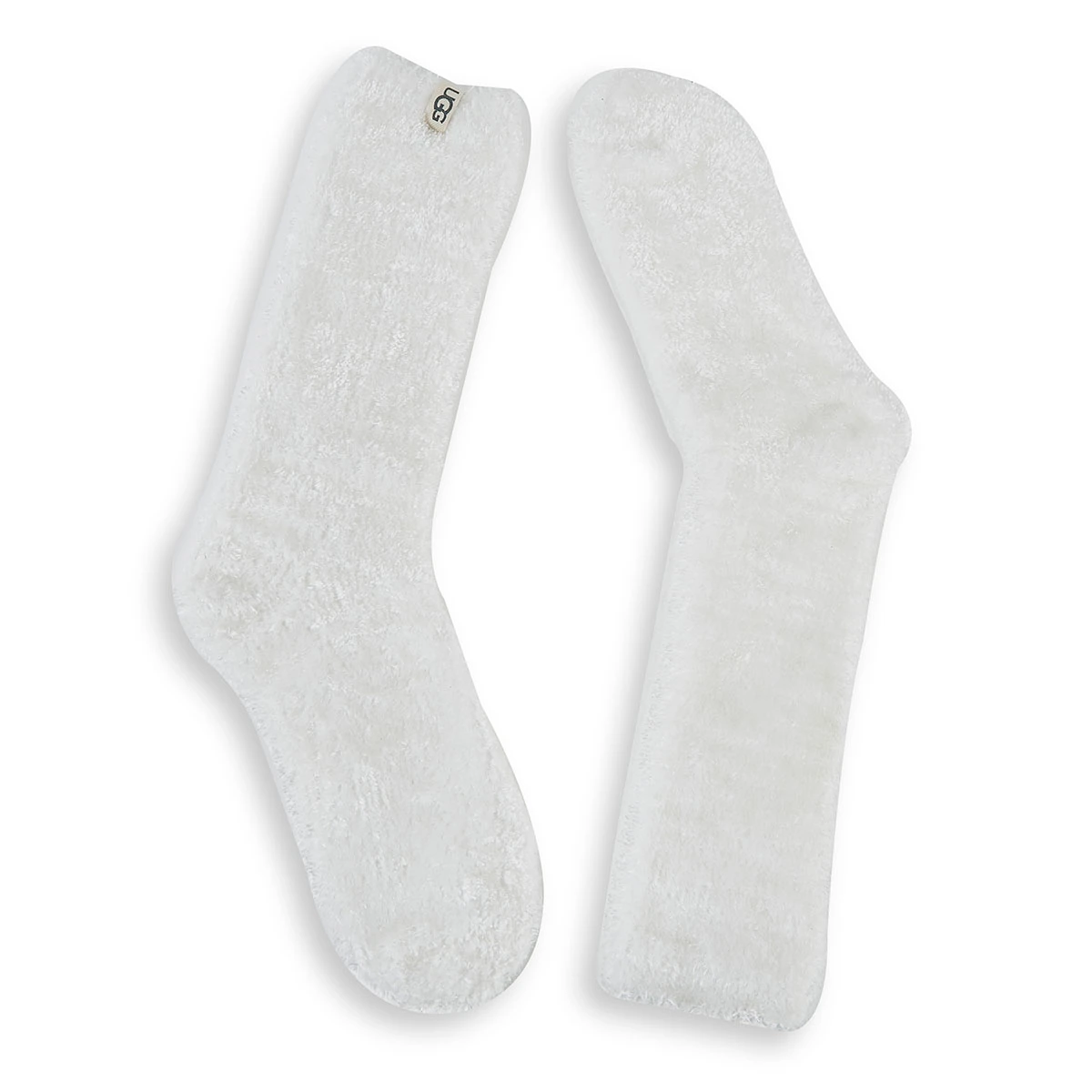UGG Women's LEDA COZY White Crew Socks 3 UGG Women's LEDA COZY White Crew Socks