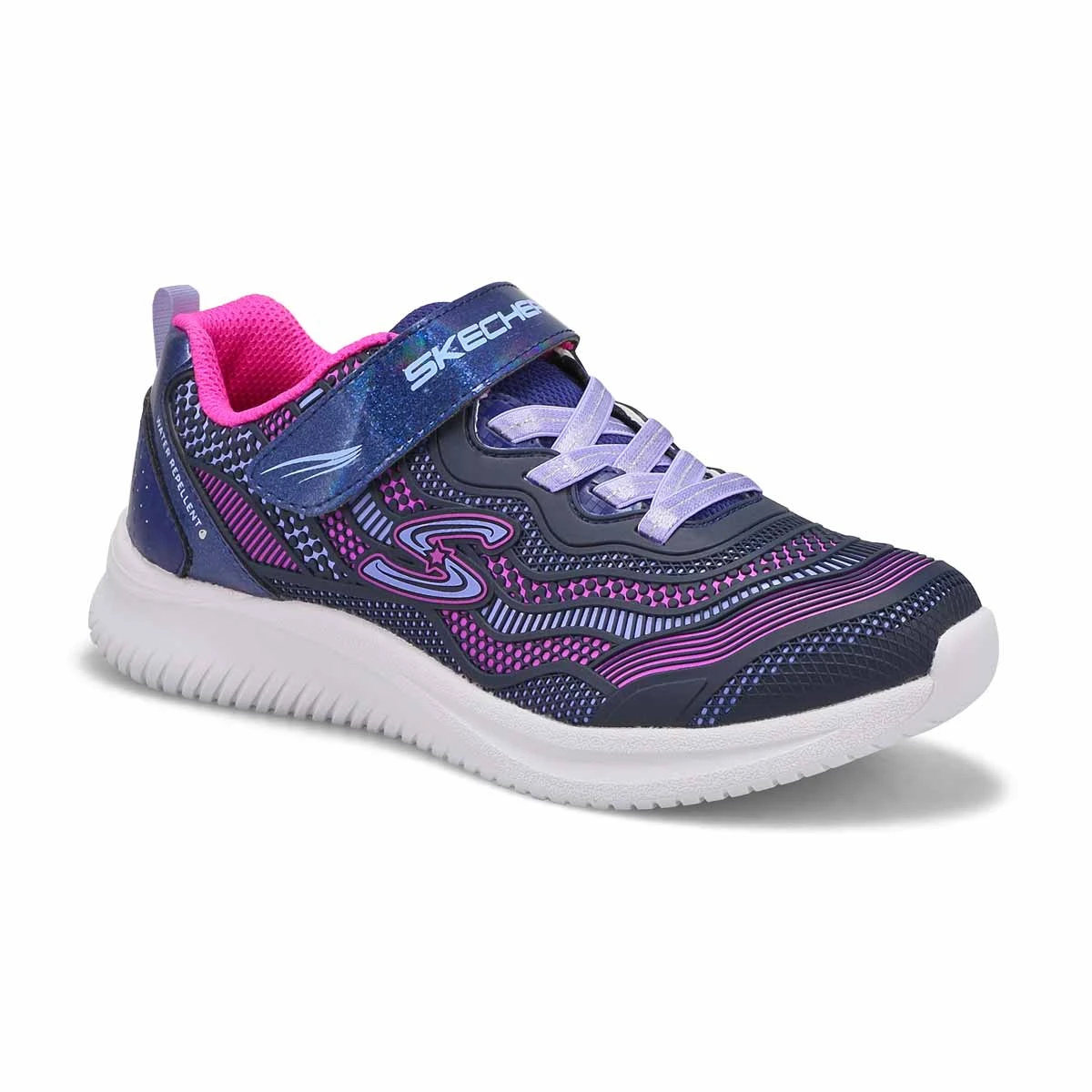 Skechers Girls' Jumpsters Sneaker - Aqua/Purp 4 Skechers Girls' Jumpsters Sneaker - Aqua/Purp - Image 2