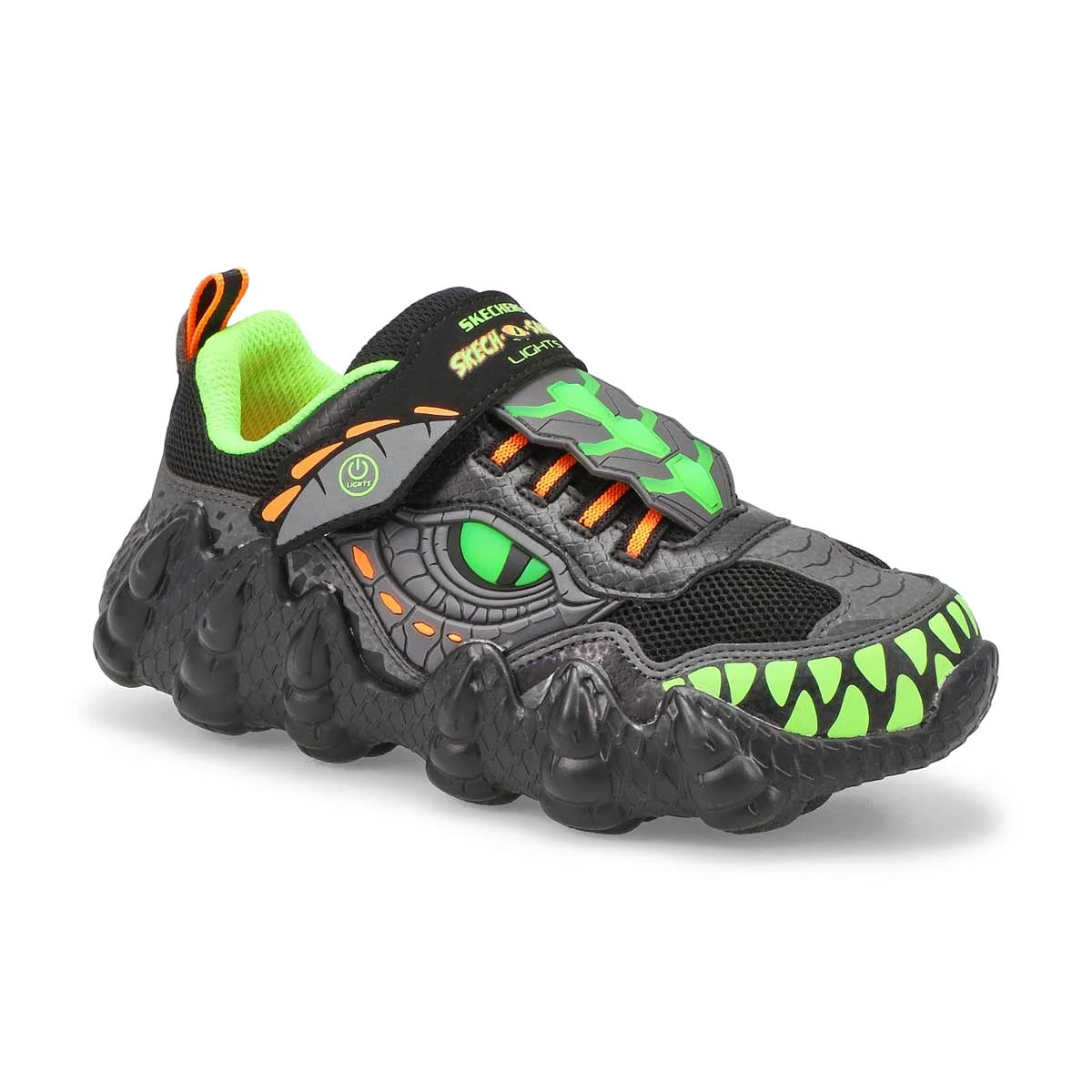 Skechers Boys' Skech-O Saurus Light Sneaker - 3 Skechers Boys' Skech-O Saurus Light Sneaker -