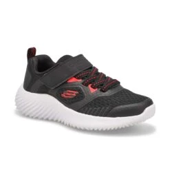 Skechers Boys' Bounder Sneaker - Black/ Red