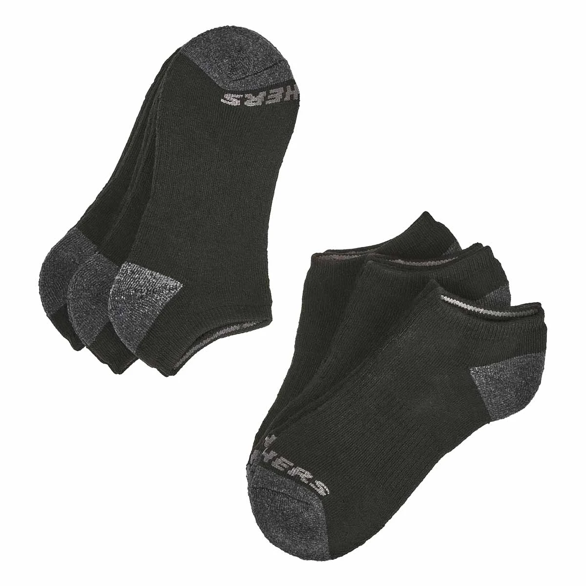 Skechers Boys' No Show Full Terry Sock - 6 Pa 3 Skechers Boys' No Show Full Terry Sock - 6 Pa