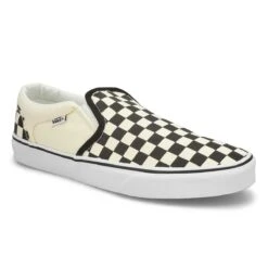Vans Men's Asher Sneaker - Black/White -Shoe Series Store VN000SEQIPD XXX 4