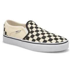 Vans Women's Asher Sneaker - Checkered Black/