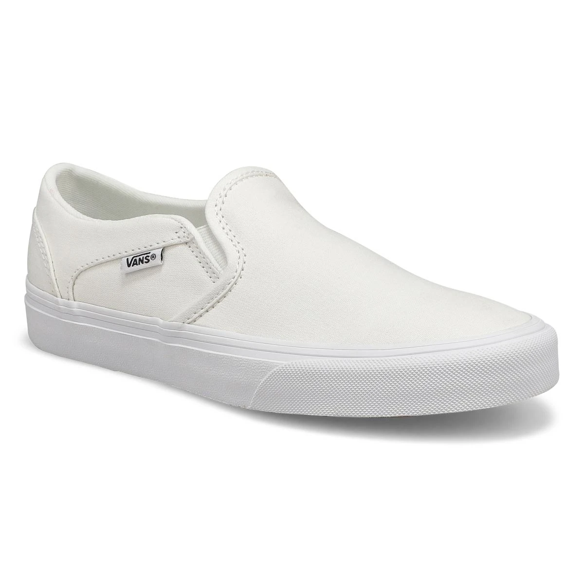 Vans Women's Asher Sneaker - White/White 3 Vans Women's Asher Sneaker - White/White
