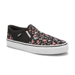 Vans Girls' Asher Slip On Sneaker - Floral