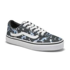 Vans Boys' Ward Skull Bandana Sneaker - White -Shoe Series Store VN0A38J9DGW XXX