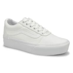 Vans Women's Ward Platform Sneaker - White/Wh