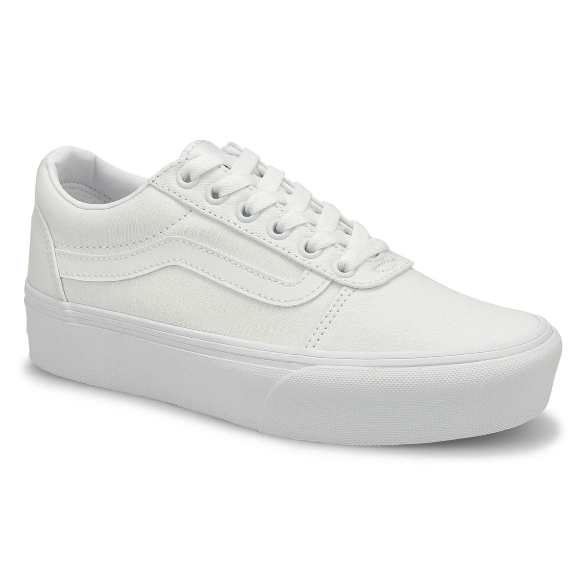 Vans Women's Ward Platform Sneaker - White/Wh 3 Vans Women's Ward Platform Sneaker - White/Wh