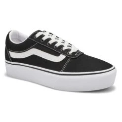 Vans Women's Ward Platform Sneaker - Black/Wh