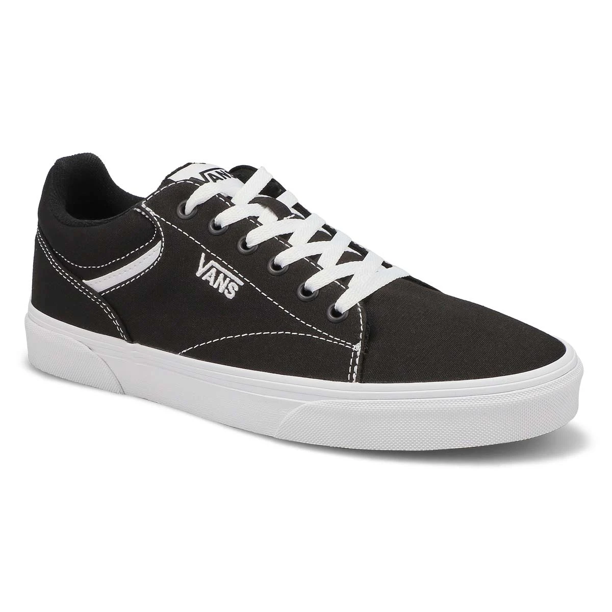 Vans Men's Seldan Sneaker - Black/White 3 Vans Men's Seldan Sneaker - Black/White