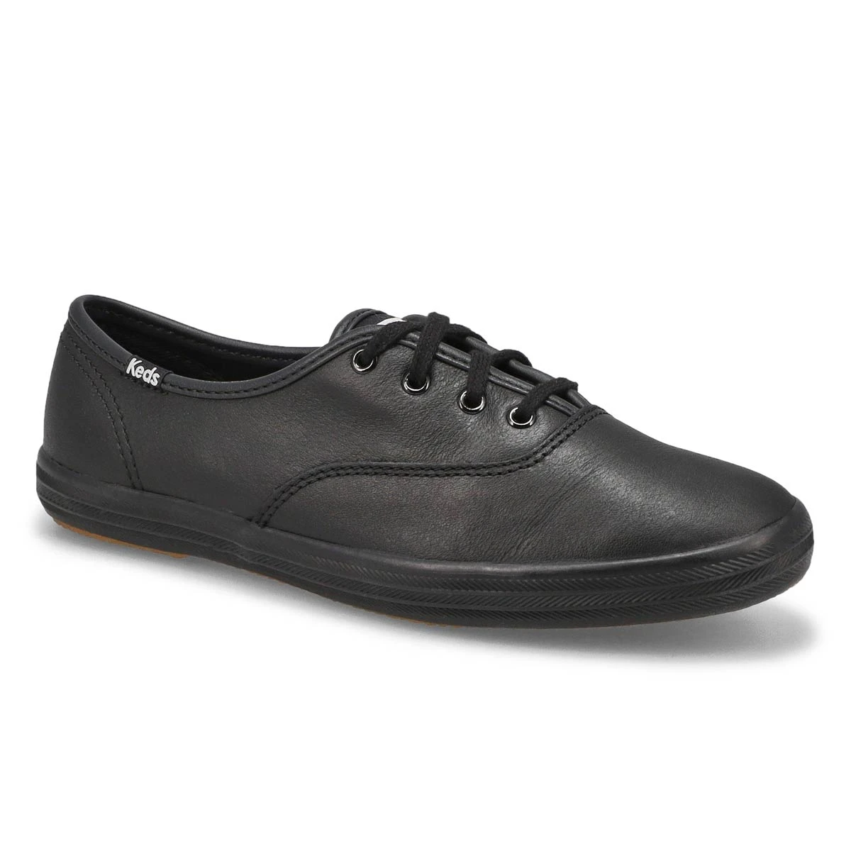 Keds Women's Champion Sneaker - Black Leather 3 Keds Women's Champion Sneaker - Black Leather